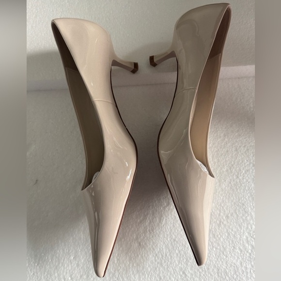 Mango Women's Cream Pointed Toe Heels - Picture 6 of 13